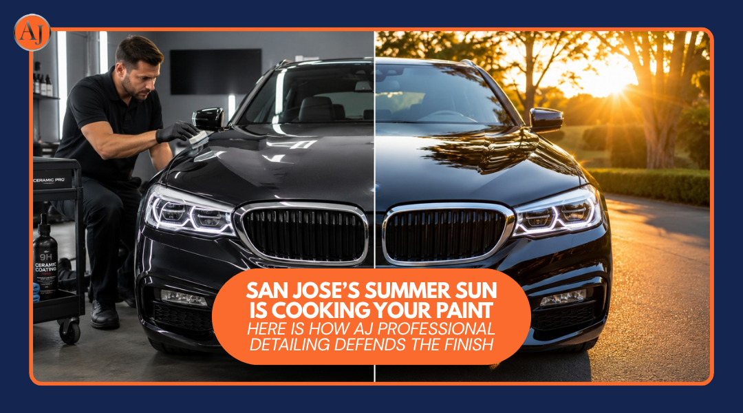 San Jose’s Summer Sun Is Cooking Your Paint — Here Is How AJ Professional Detailing Defends the Finish